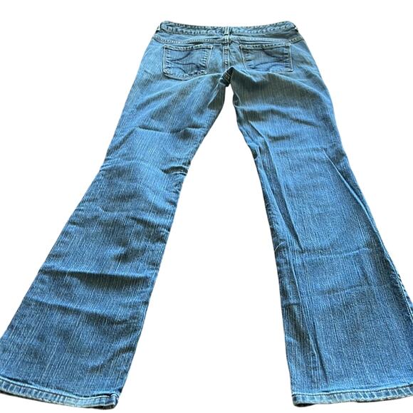 Simply Vera Vera Wang Size 6 Blue Stretch Denim Jeans Bootcut Westerncore - Picture 3 of 10